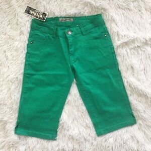 Emperial premium green cotton summer shorts size 3